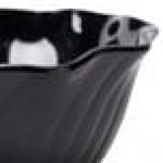 Cambro SRB13110 13 oz. Black Plastic Swirl Bowl - 24/Case
