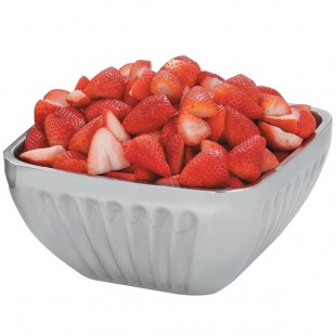 Vollrath 47684 Fluted Double Wall Square 8.2 Qt. Serving Bowl