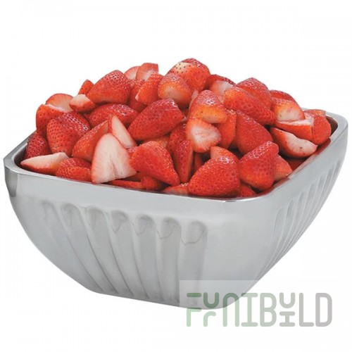 Vollrath 47684 Fluted Double Wall Square 8.2 Qt. Serving Bowl
