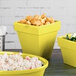 TableCraft CW1470Y 2 Qt. Yellow Cast Aluminum Square Condiment Bowl TableCraft CW1470Y 2 Qt. Yellow Cast Aluminum Square Condiment Bowl