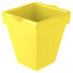TableCraft CW1470Y 2 Qt. Yellow Cast Aluminum Square Condiment Bowl TableCraft CW1470Y 2 Qt. Yellow Cast Aluminum Square Condiment Bowl