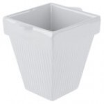 TableCraft CW1470Y 2 Qt. Yellow Cast Aluminum Square Condiment Bowl TableCraft CW1470Y 2 Qt. Yellow Cast Aluminum Square Condiment Bowl