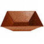 G.E.T. Enterprises BSD16-MOD-T Bugambilia 13.5 Qt. Smooth MOD Finish Terracotta Resin-Coated Aluminum XL Deep Square Bowl