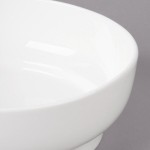 Bon Chef 1500000P Mid Century 32 oz. White Porcelain Curved Bowl - 24/Case Bon Chef 1500000P Mid Century 32 oz. White Porcelain Curved Bowl - 24/Case