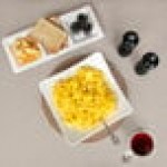 10 Strawberry Street WTR-10SQCPBWL Whittier 32 oz. White Square Porcelain Coupe Bowl - 12/Case