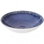 Elite Global Solutions Monet 16 oz. Indigo Reactive Glaze Melamine Bowl B427067-IB - 6/Case Elite Global Solutions Monet 16 oz. Indigo Reactive Glaze Melamine Bowl B427067-IB - 6/Case