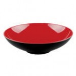 Elite Global Solutions JW92T 1.38 Qt. Karma Black and Red Round Two-Tone Melamine Bowl - 6/Case Elite Global Solutions JW92T 1.38 Qt. Karma Black and Red Round Two-Tone Melamine Bowl - 6/Case
