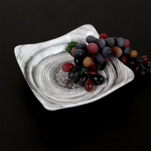 Elite Global Solutions D712SQ Van Gogh Black 22 oz. Square Melamine Bowl - 6/Case Elite Global Solutions D712SQ Van Gogh Black 22 oz. Square Melamine Bowl - 6/Case