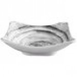 Elite Global Solutions D712SQ Van Gogh Black 22 oz. Square Melamine Bowl - 6/Case