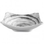 Elite Global Solutions D712SQ Van Gogh Black 22 oz. Square Melamine Bowl - 6/Case