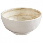 Elite Global Solutions D712SQ Van Gogh Black 22 oz. Square Melamine Bowl - 6/Case