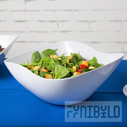 GET ML-235-W 10.8 Qt. San Michele White Flare Bowl - 3/Case