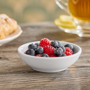 American Metalcraft 3 oz. White Mini Melamine Bowl - 20/Case American Metalcraft 3 oz. White Mini Melamine Bowl - 20/Case