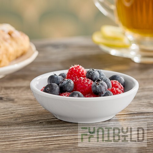 American Metalcraft 3 oz. White Mini Melamine Bowl - 20/Case