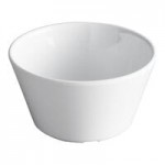 Acopa Foundations 10 oz. White Melamine Soup Bowl with Handle - 12/Pack