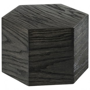 Cal-Mil 435-8-87 Cinderwood Hexagon Oak Wood Riser - 12 Cal-Mil 435-8-87 Cinderwood Hexagon Oak Wood Riser - 12