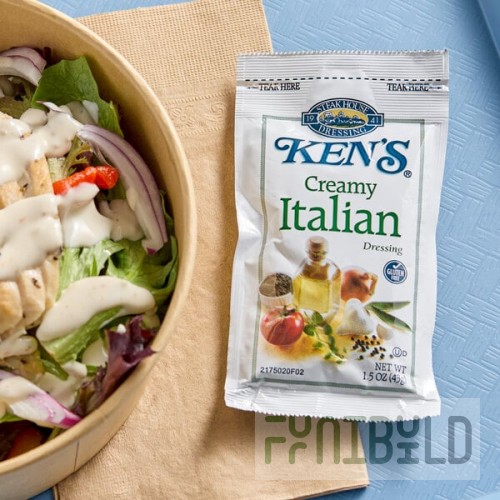 Ken's Foods 1.5 oz. Creamy Italian Dressing Packet - 60/Case