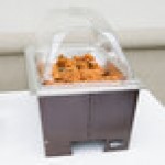 Sterno Full Size Copper Vein Fold Away Chafer with Clear Dome Cover and Full Size Pan Sterno Full Size Copper Vein Fold Away Chafer with Clear Dome Cover and Full Size Pan