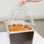 Sterno Full Size Copper Vein Fold Away Chafer with Clear Dome Cover and Full Size Pan Sterno Full Size Copper Vein Fold Away Chafer with Clear Dome Cover and Full Size Pan