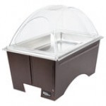 Sterno Full Size Copper Vein Fold Away Chafer with Clear Dome Cover and Full Size Pan Sterno Full Size Copper Vein Fold Away Chafer with Clear Dome Cover and Full Size Pan