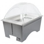 Sterno Full Size Copper Vein Fold Away Chafer with Clear Dome Cover and Full Size Pan Sterno Full Size Copper Vein Fold Away Chafer with Clear Dome Cover and Full Size Pan