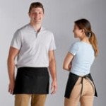 Choice Khaki Poly-Cotton Standard Waist Apron with 3 Pockets - 12 Choice Khaki Poly-Cotton Standard Waist Apron with 3 Pockets - 12