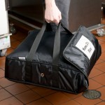 CaterGator Dash Insulated Pizza Delivery Bag Black Soft-Sided Heavy-Duty Nylon 20 1/2