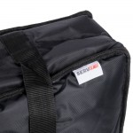 CaterGator Dash Insulated Pizza Delivery Bag Black Soft-Sided Heavy-Duty Nylon 20 1/2