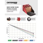 CaterGator Dash Insulated Pizza Delivery Bag Black Soft-Sided Heavy-Duty Nylon 20 1/2