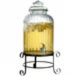 Stylesetter Springfield 3 Gallon Glass Beverage Dispenser with Metal Stand by Jay Companies Stylesetter Springfield 3 Gallon Glass Beverage Dispenser with Metal Stand by Jay Companies