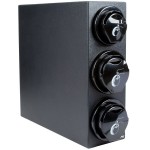 San Jamar L2923BK EZ-Fit® Black Countertop Lid Dispenser Cabinet with 1 8-24 oz. Lid Slot and 2 24-46 oz. Lid Slots San Jamar L2923BK EZ-Fit® Black Countertop Lid Dispenser Cabinet with 1 8-24 oz. Lid Slot and 2 24-46 oz. Lid Slots