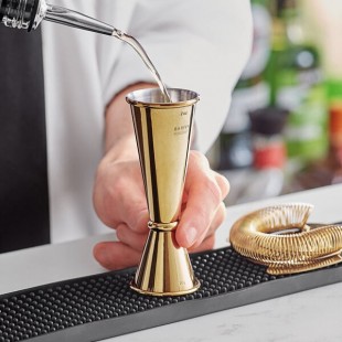 Barfly® M37005GD 1 oz. & 2 oz. Gold-Plated Japanese Style Jigger Barfly® M37005GD 1 oz. & 2 oz. Gold-Plated Japanese Style Jigger