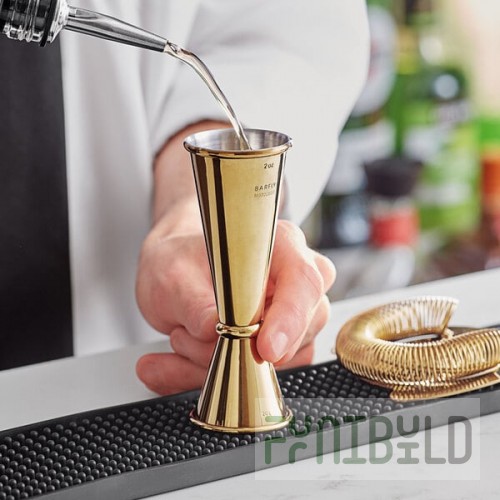 Barfly® M37005GD 1 oz. & 2 oz. Gold-Plated Japanese Style Jigger
