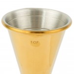 Barfly® M37005GD 1 oz. & 2 oz. Gold-Plated Japanese Style Jigger Barfly® M37005GD 1 oz. & 2 oz. Gold-Plated Japanese Style Jigger