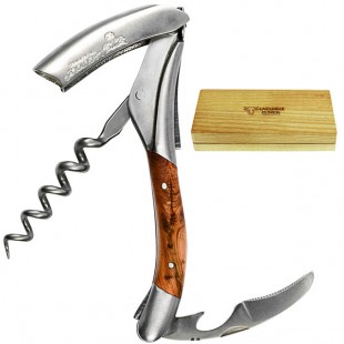 Laguiole En Aubrac Juniper Wood Waiter's Corkscrew 3305 Laguiole En Aubrac Juniper Wood Waiter's Corkscrew 3305