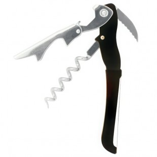 Farfalli Gulliver Double-Step Waiter's Corkscrew with White Inset Handle 3132-24