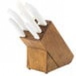 Dexter-Russell 21008 SofGrip 7-Piece White Handle Slant Knife Block Set