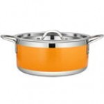 Bon Chef Country French X 4.28 Qt. Cobalt Blue Stainless Steel Pot - 71302-CF2-CB