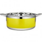 Bon Chef Country French X 4.28 Qt. Cobalt Blue Stainless Steel Pot - 71302-CF2-CB