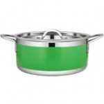 Bon Chef Country French X 4.28 Qt. Cobalt Blue Stainless Steel Pot - 71302-CF2-CB