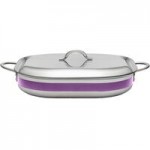 Bon Chef Country French X 4.28 Qt. Cobalt Blue Stainless Steel Pot - 71302-CF2-CB