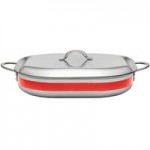 Bon Chef Country French X 4.28 Qt. Cobalt Blue Stainless Steel Pot - 71302-CF2-CB