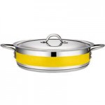 Bon Chef Country French X 4.28 Qt. Cobalt Blue Stainless Steel Pot - 71302-CF2-CB