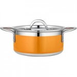 Bon Chef Country French X 4.28 Qt. Cobalt Blue Stainless Steel Pot - 71302-CF2-CB