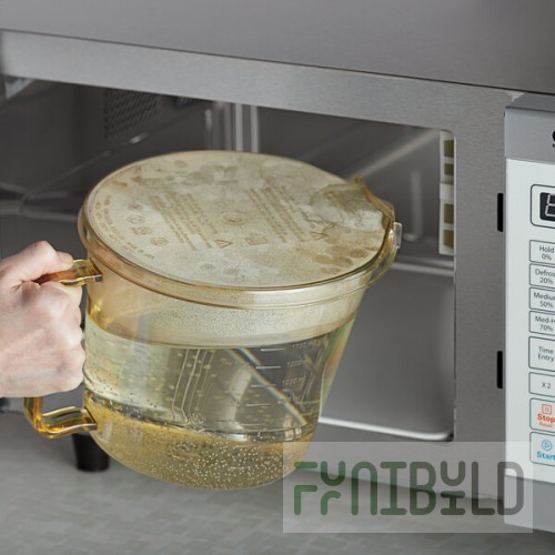 Cambro MCCH150 High Heat Clear Plastic Splatterproof Cover for Measuring Cups
