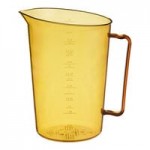 Cambro MCCH150 High Heat Clear Plastic Splatterproof Cover for Measuring Cups