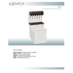 Cornelius 631100045 CB 1522 Stainless Steel Drop-In Soda Dispenser with 6 UFB-1 Sanitary Lever Valves and 60 lb. Ice Bin, 115V Cornelius 631100045 CB 1522 Stainless Steel Drop-In Soda Dispenser with 6 UFB-1 Sanitary Lever Valves and 60 lb. Ice Bin, 115V