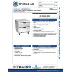 Beverage-Air WTRD27AHC-2-FLT-23 27
