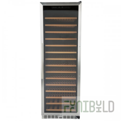 Eurodib USF168S Single Section 168-Bottle Single Temperature Full Glass Door Wine Refrigerator