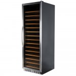 Eurodib USF168S Single Section 168-Bottle Single Temperature Full Glass Door Wine Refrigerator Eurodib USF168S Single Section 168-Bottle Single Temperature Full Glass Door Wine Refrigerator